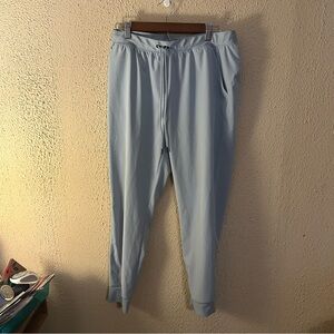 Under Armour Heat Gear Loose Fit Light Blue Drawstring Joggers Size L Athleisure